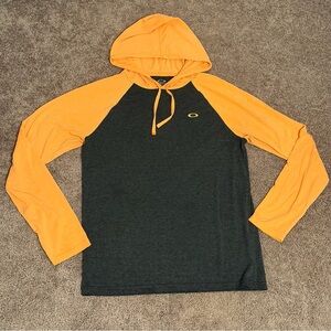 Oakley Charcoal and Orange Long-Sleeve Hoodie